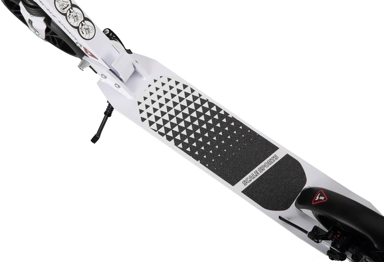 Scale Sports - Folding Kick Scooter for Adults | White