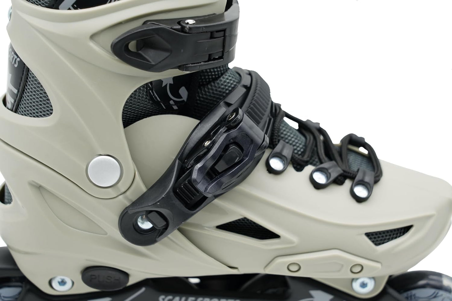 Scale Sports Adjustable Roller Skates with Light-Up Wheels | Gray