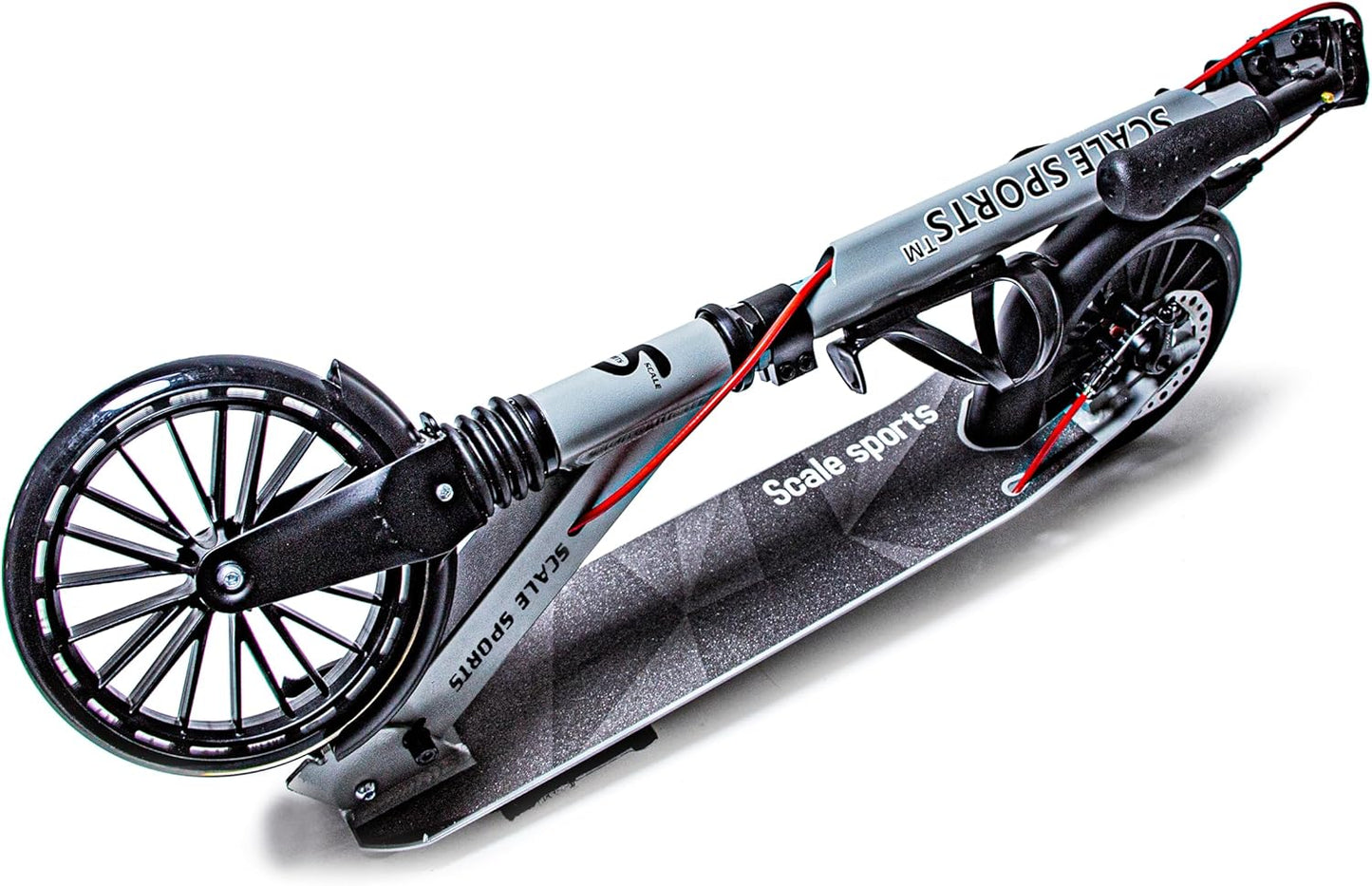 Scale Sports - Folding Kick Scooter for Adults up 100kg | Grey