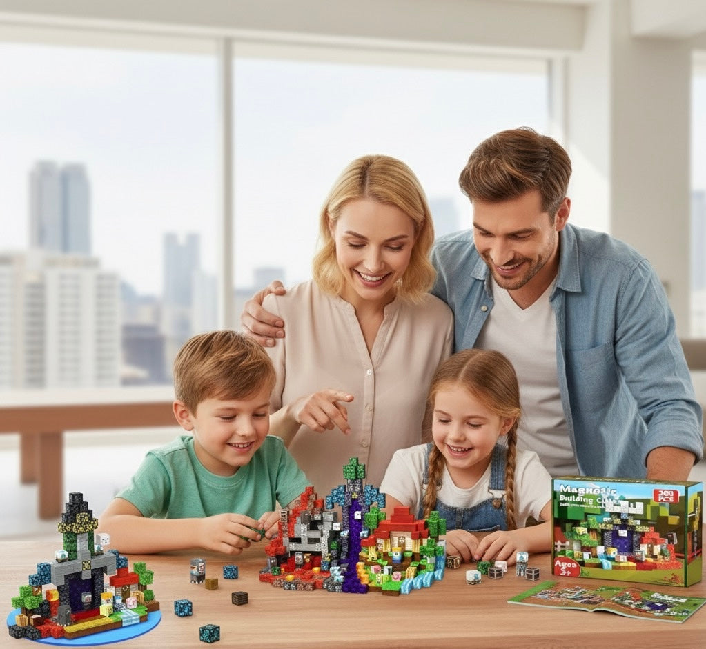 Magnetic Blocks for Kids Magnetic Cubes 150 PCS, Magnetic STEM Building for Kids Boys Girls Age 3+, Construction Toy Adventure Theme Set for Birthday Christmas