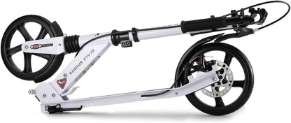 Scale Sports - Folding Kick Scooter for Adults | White