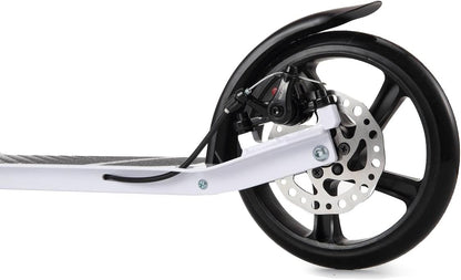 Scale Sports - Folding Kick Scooter for Adults | White