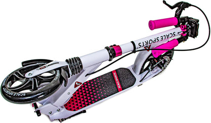 Scale Sports - Folding Kick Scooter for Adults | Pink