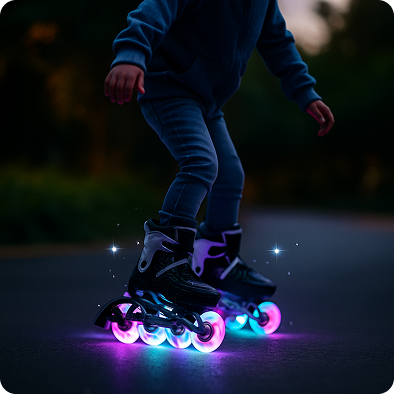 Light-up wheels