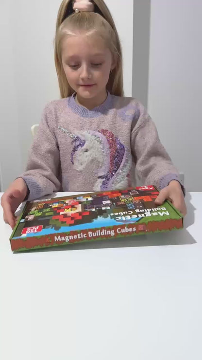 Magnetic Blocks for Kids Magnetic Cubes 150 PCS, Magnetic STEM Building for Kids Boys Girls Age 3+, Construction Toy Adventure Theme Set for Birthday Christmas