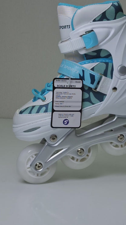 Purple Adjustable Inline Skates for Girls, Teens & Women – Scale Sports 601B | UK C11–7 (EU 30–41
